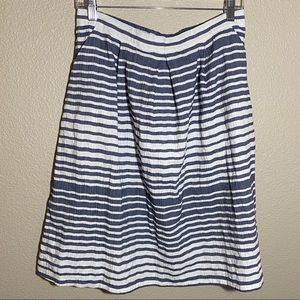 GNW Flowy A line striped Cotton Skirt Size M